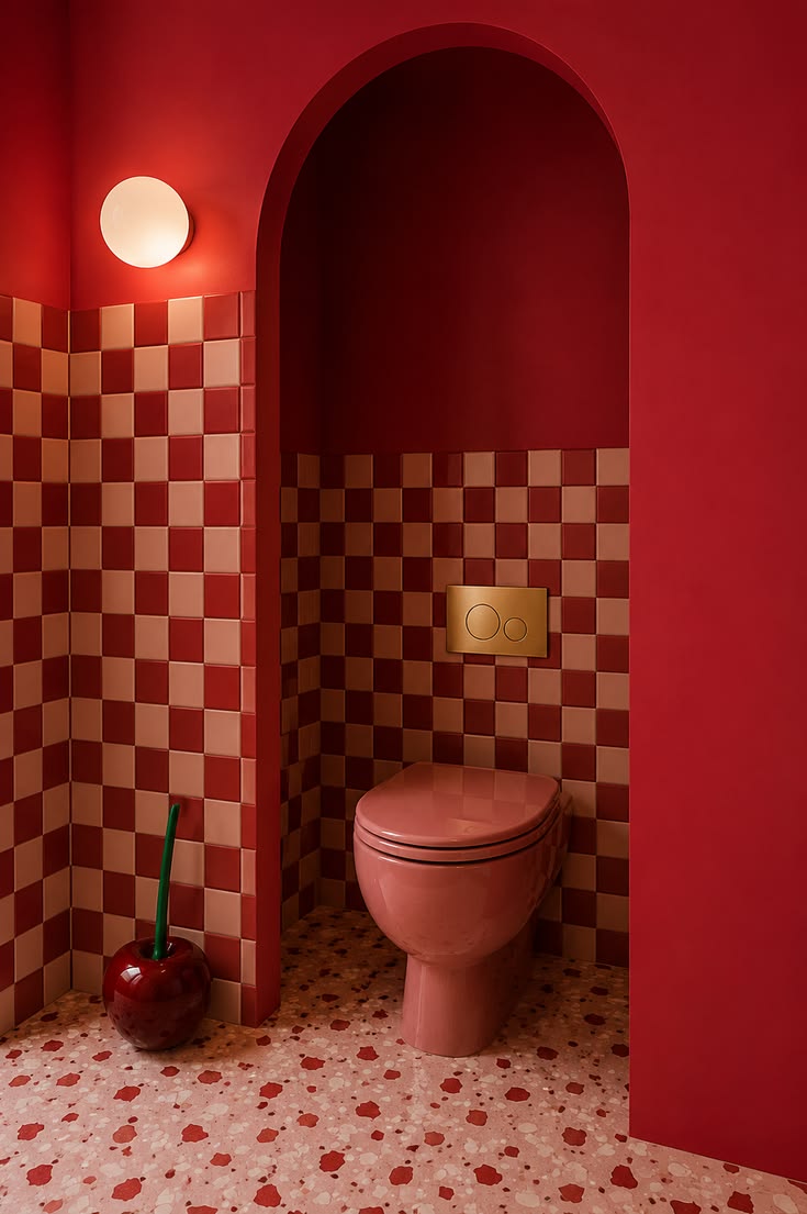 BROSSE WC CERISE