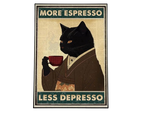 Affiche Métallique More Espresso