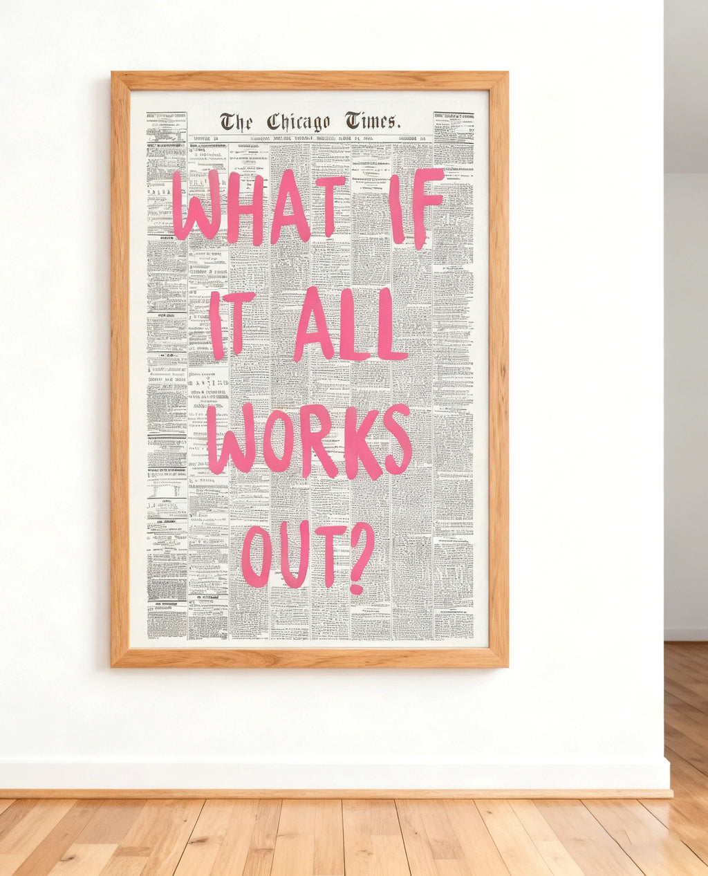 AFFICHE WHAT IF ALL WORK OUT