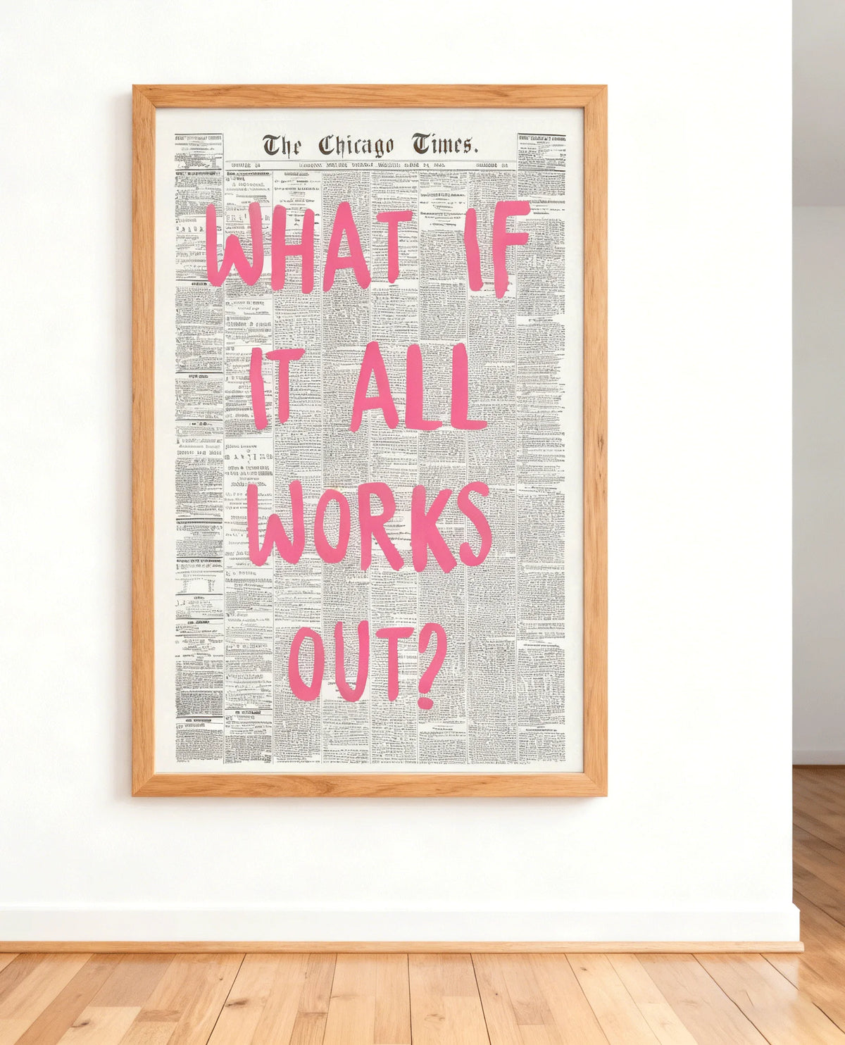 AFFICHE WHAT IF ALL WORK OUT