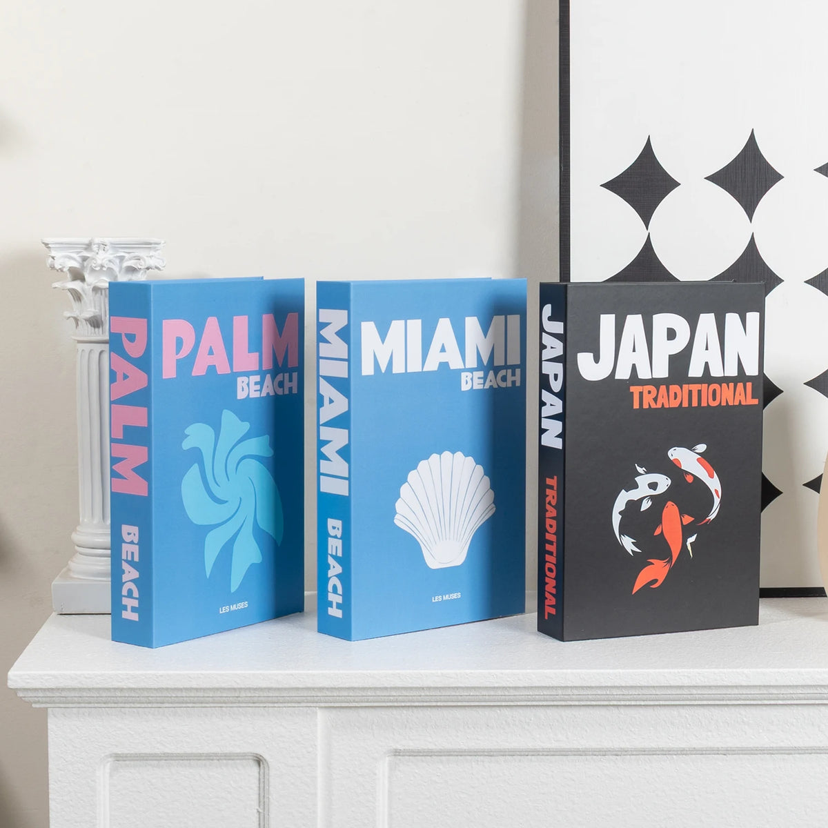 FAUX LIVRES DÉCORATIFS — SÉRIE VOYAGE