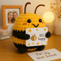 Petite peluche abeille en tissu doux