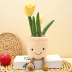 Peluche Tulipe en pot