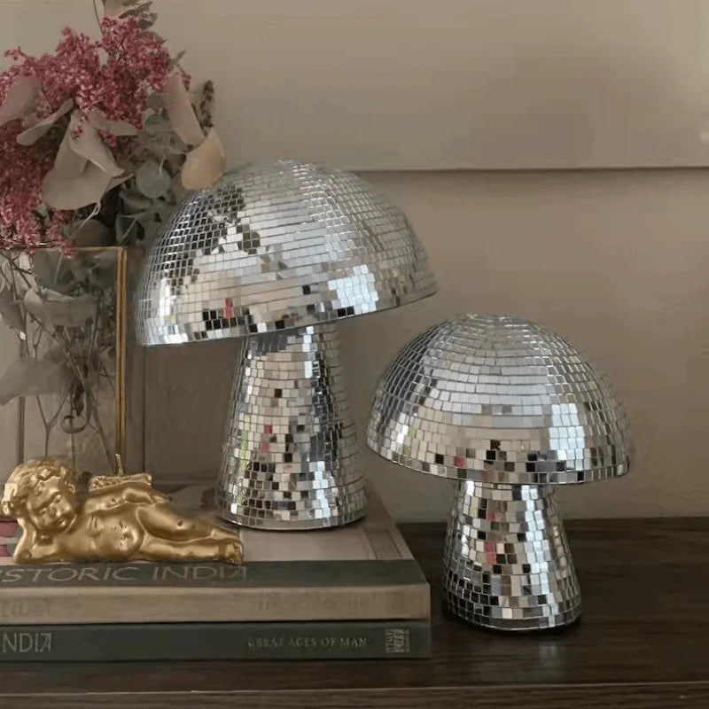 Champignon à facettes miroir monté sur ressort