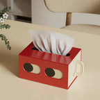 Boîte à mouchoirs avec ronds de serviette assortis