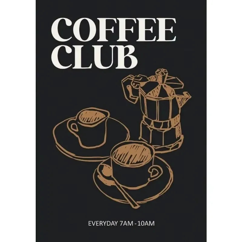 AFFICHE COFFEE CLUB