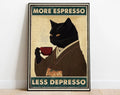 Affiche Métallique More Espresso