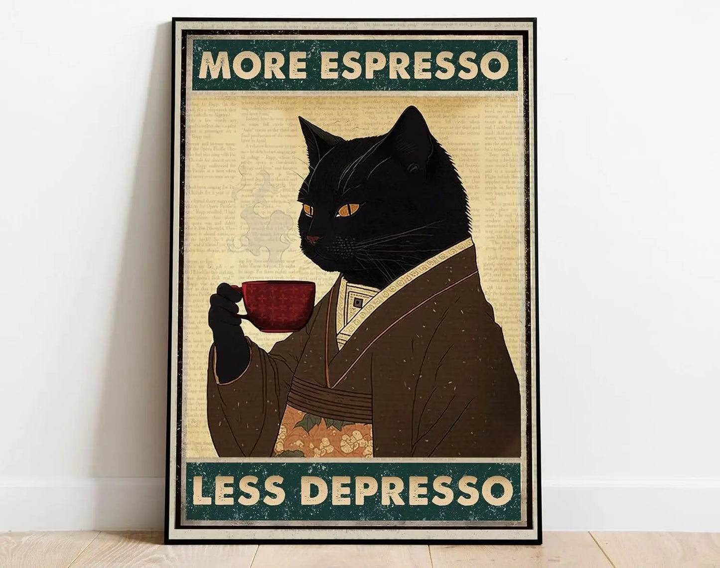 Affiche Métallique More Espresso