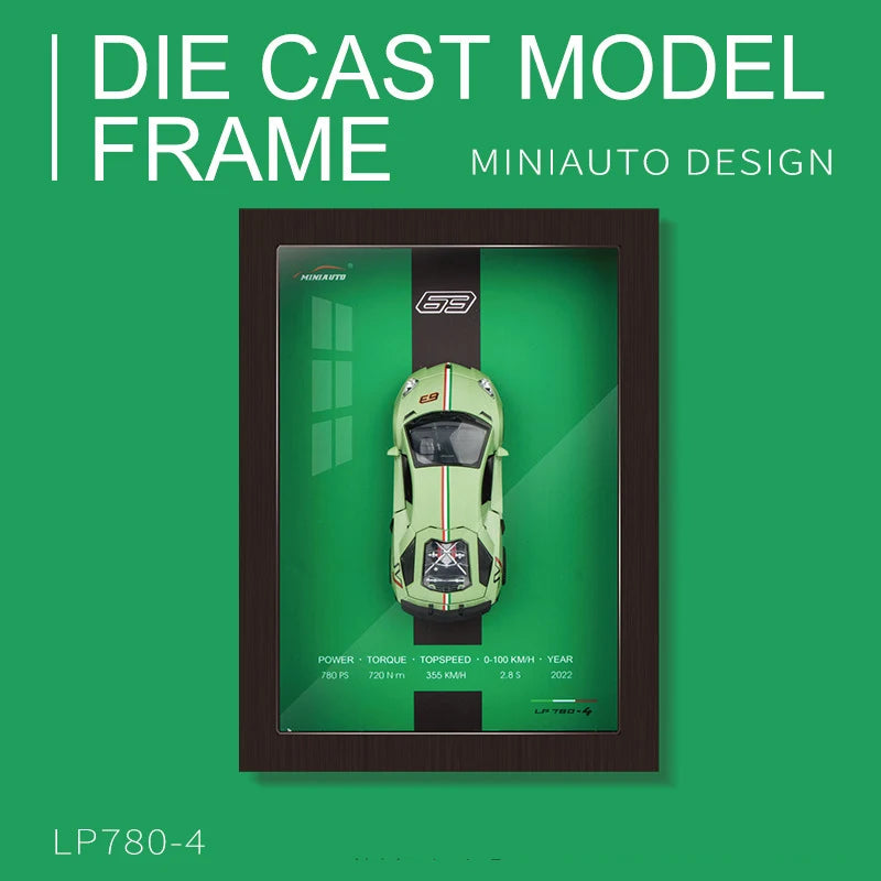 VOITURE MINIATURE SOUS CADRE