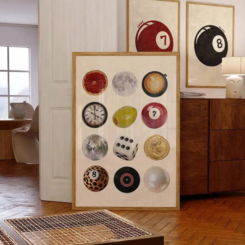 Affiche 8-Ball & Coffee