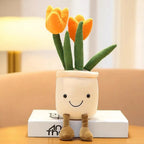 Peluche Tulipe en pot