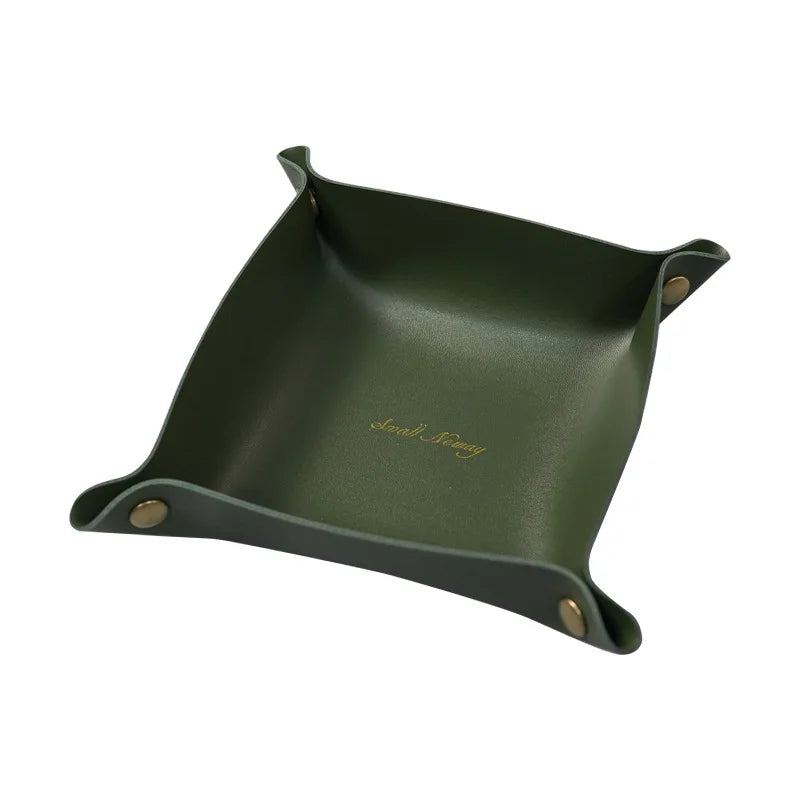 Plateau en cuir Vintage