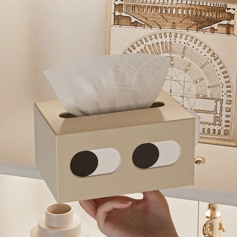 BOÎTE À MOUCHOIRS RONDS DE SERVIETTE