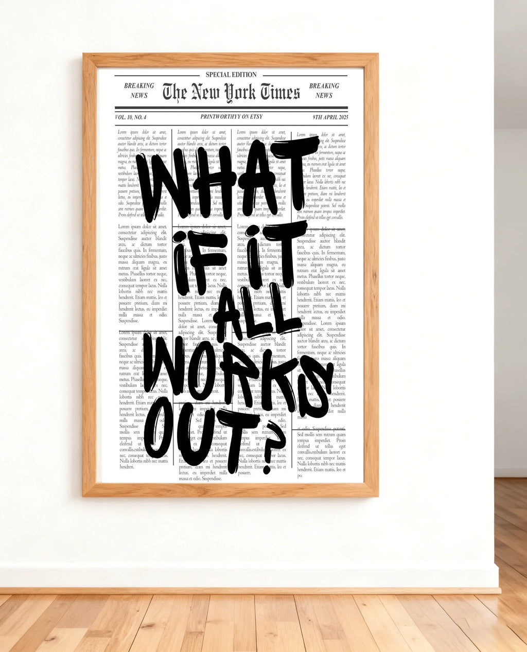 AFFICHE WHAT IF ALL WORK OUT