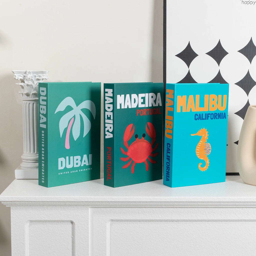 FAUX LIVRES DÉCORATIFS — SÉRIE VOYAGE