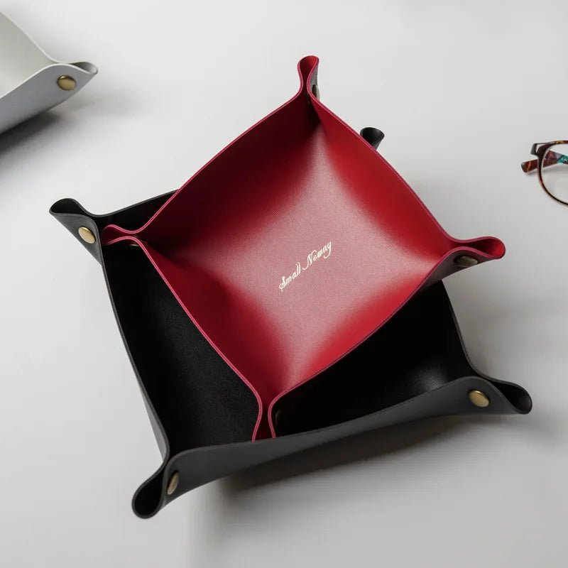 Plateau en cuir Vintage