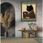 Plaque métal More Espresso